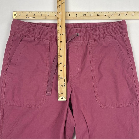 Eddie Bauer Capri Pants Womens Size T8 Pink Casual Elastic Waist 32x23” Measured - Picture 6 of 8